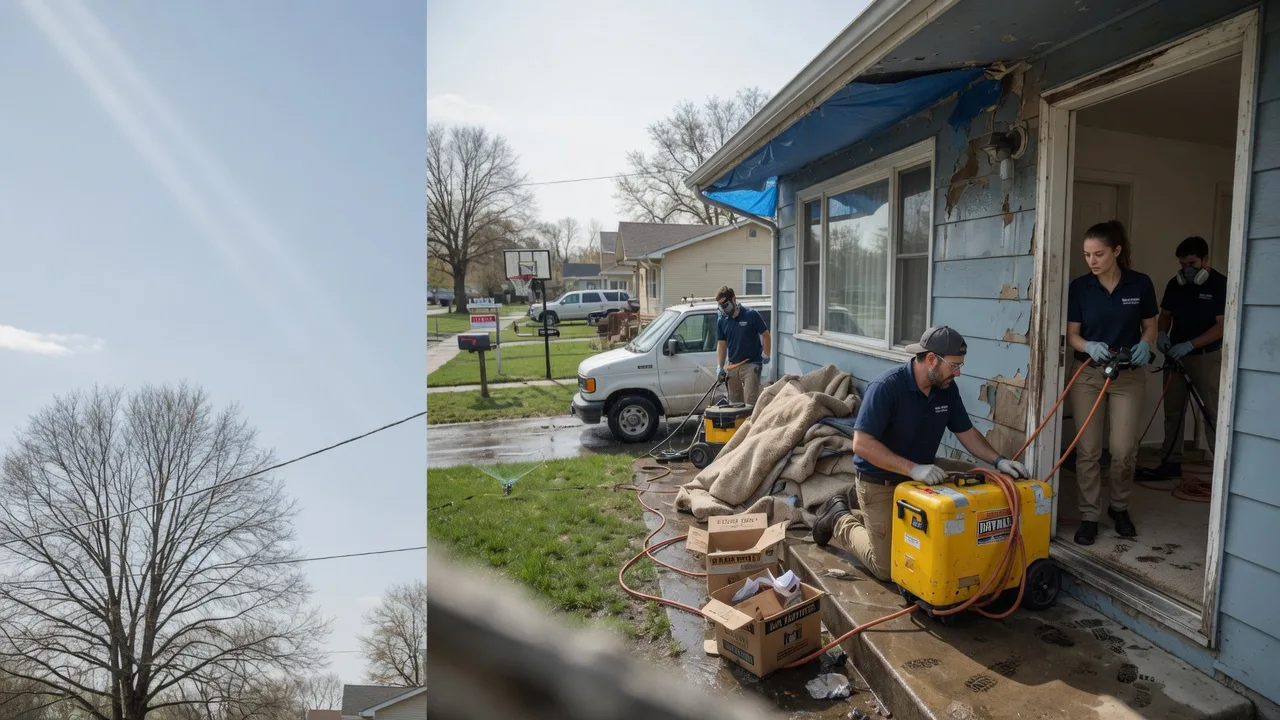 Basement Flood Cleanup in Pekin, IL near me
